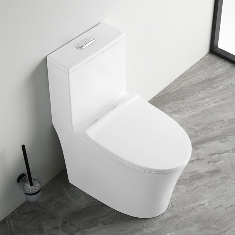 Contemporary Ceramic Flush Toilet Floor Mounted Toilet Bowl for Bathroom