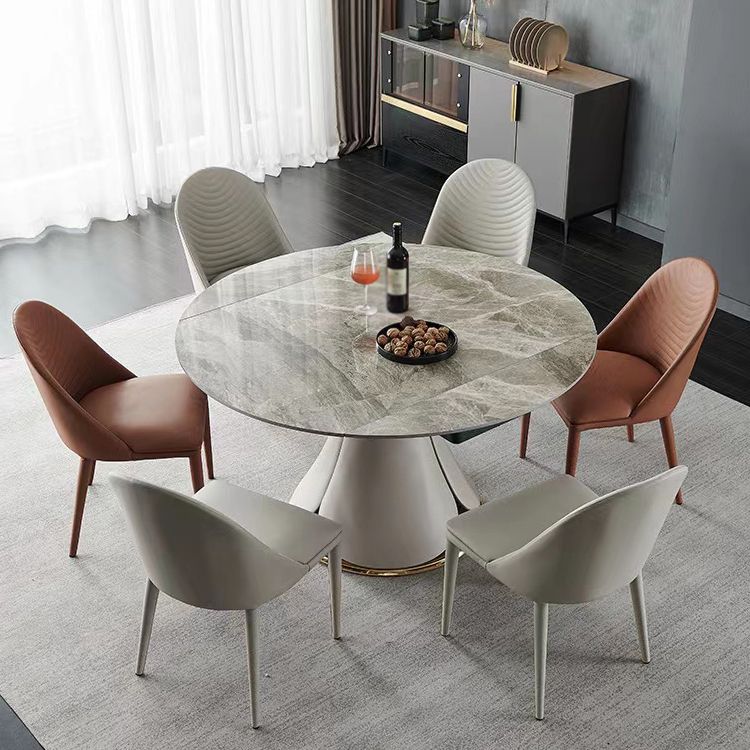 Chaise de salle à manger en métal de style contemporain Parsons, chaises d'appoint sans accoudoirs pour cuisine