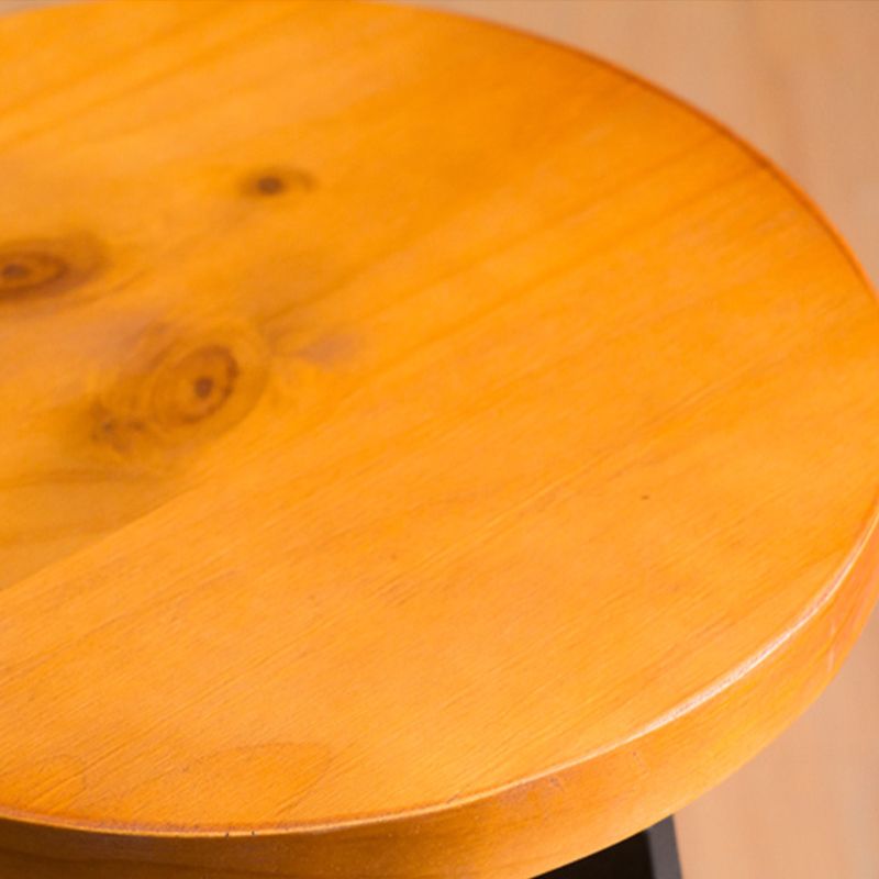 Industrial Elevatable Backless Counter Stool Iron Bar Stool with Pedal for Bar