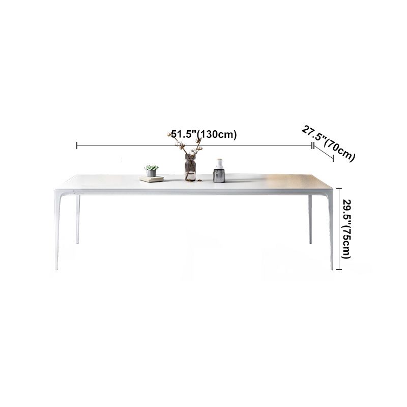 Simplicity Sintered Stone Rectangle Table 4 Legs Base Table for Home
