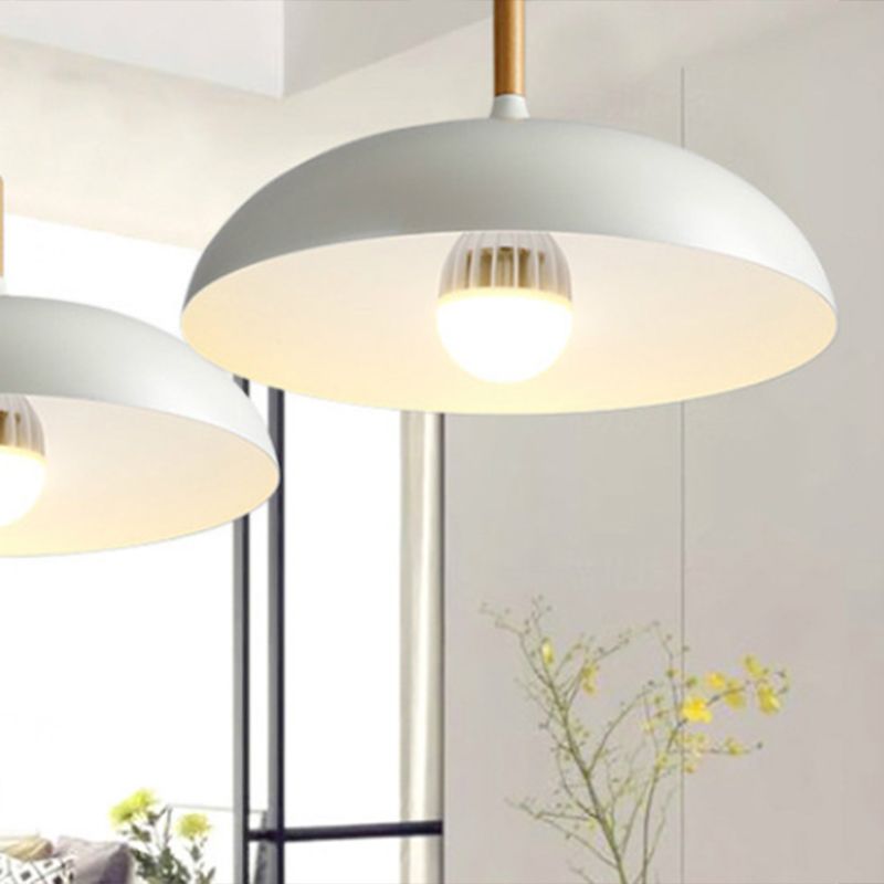Circle Pendant Lighting Fixture Minimalist Metal Down Lighting Pendant for Bedroom