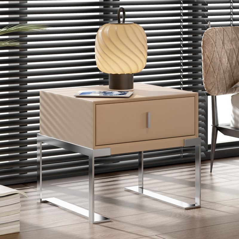 Modernism Drawer Storage Night Table Wood Bed Nightstand with Drawer