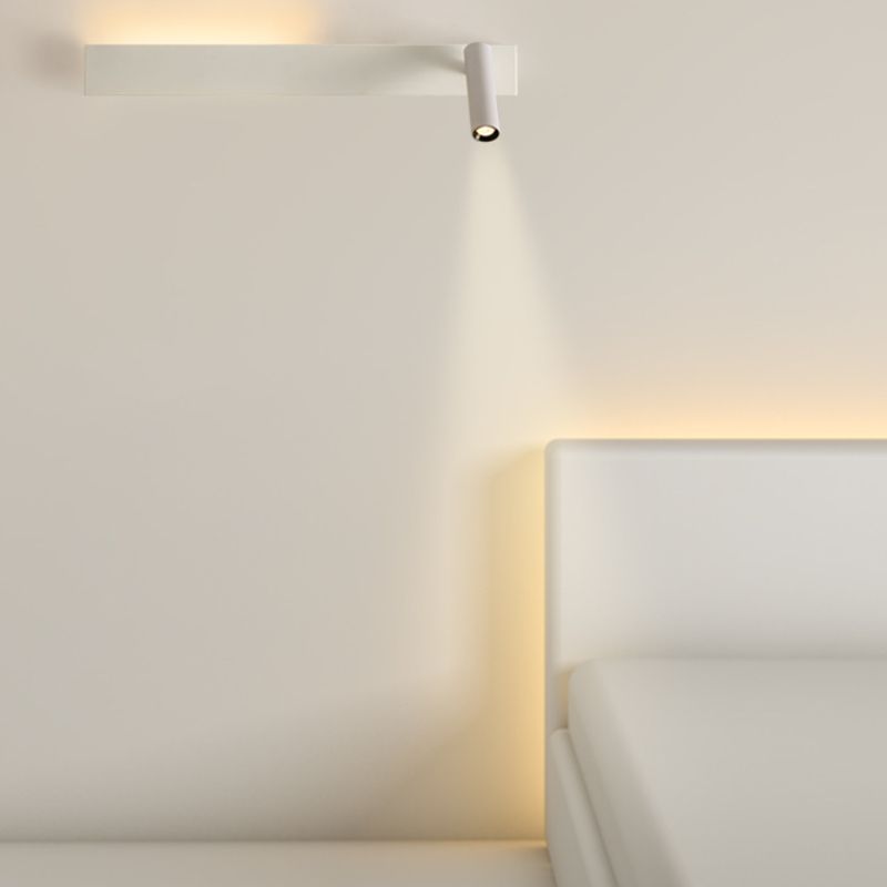 Metal Square Shape Wall Mount Lighting Modern 2-Lights Wall Mounted Light Fixture in White