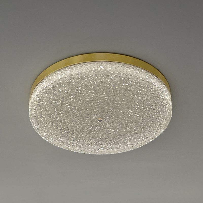 Ronde LED-plafondlamp modern koper 1-lichts inbouw voor balkon
