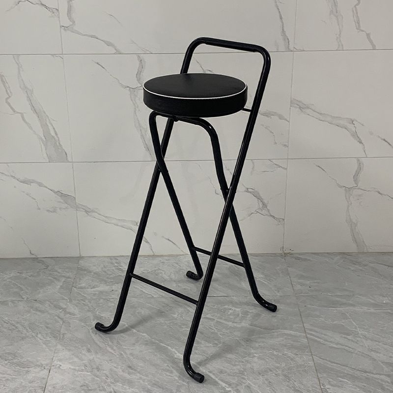 Contemporary Indoor Bar Stools Folding Counter Stool with Metal Legs