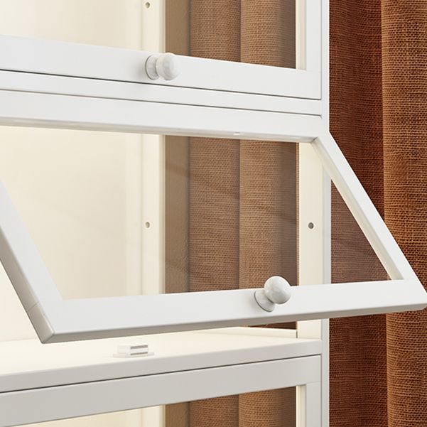 White Bamboo Standard Kids Bookcase Scandinavian Freestanding Bookcase