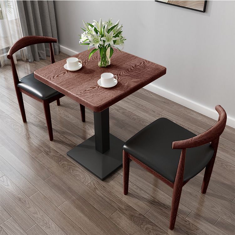 Modern 1/3/4/5 Pieces Dining Set Geometry Wood Dining Table Set for Dining Room