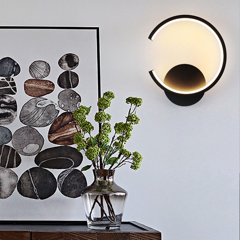 1-Light LED Wall Sconce Light Modern Simple Wall Mount Light for Living Room