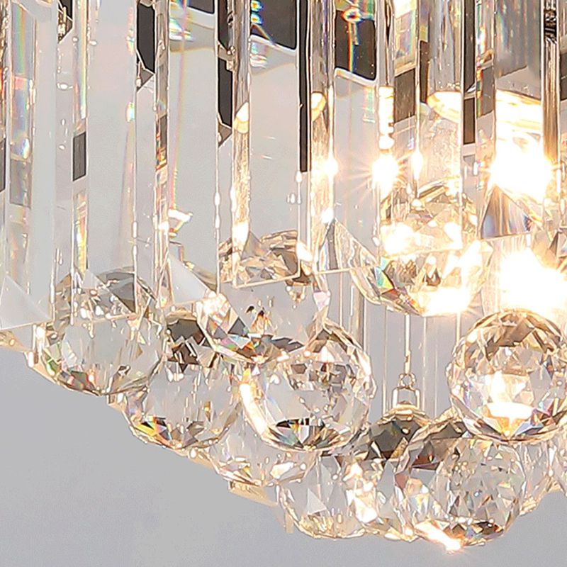 Ultra-Contemporary Flush Mount Lamp Crystal Ceiling Lighting for Foyer
