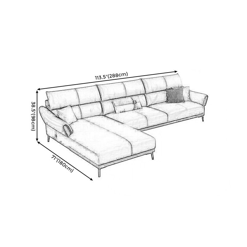 Faux leather High Back Square Arm Sofa and Sectional with Stain-Resistant