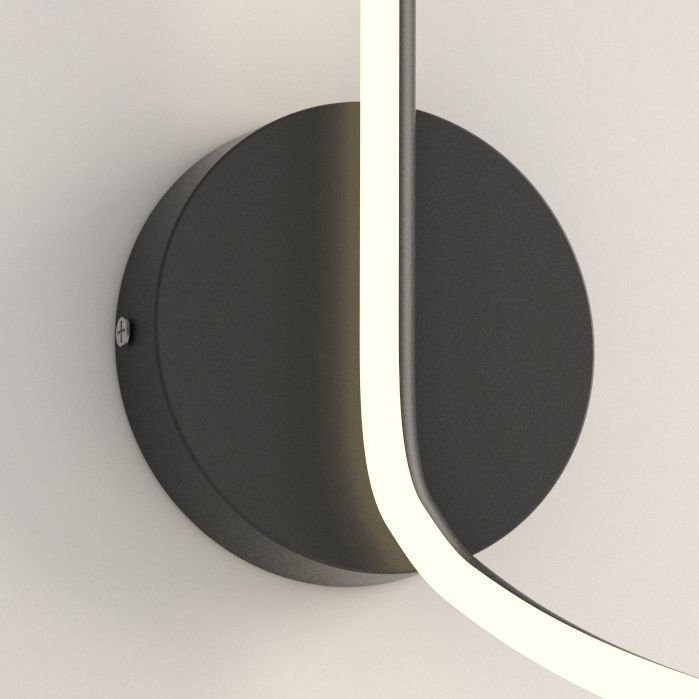 Moderno conciso conciso a parete a parete in alluminio sconde a parete lineare con ombra silicone