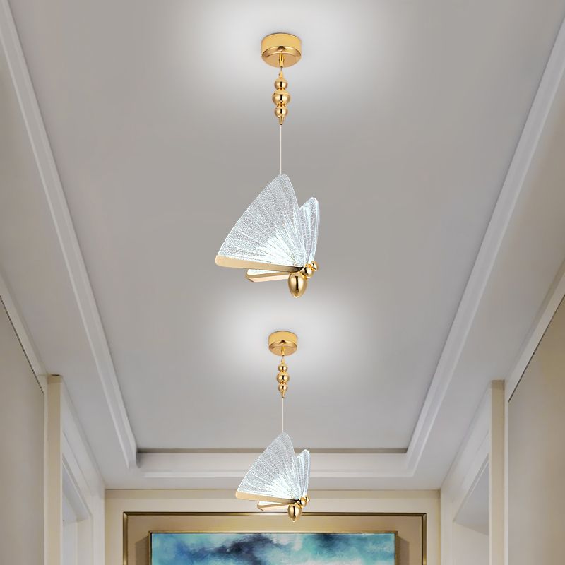 Nordischer Luxusstil Schmetterling Schatten Hängende Leuchte LED Butterfly Anhänger Kronleuchter