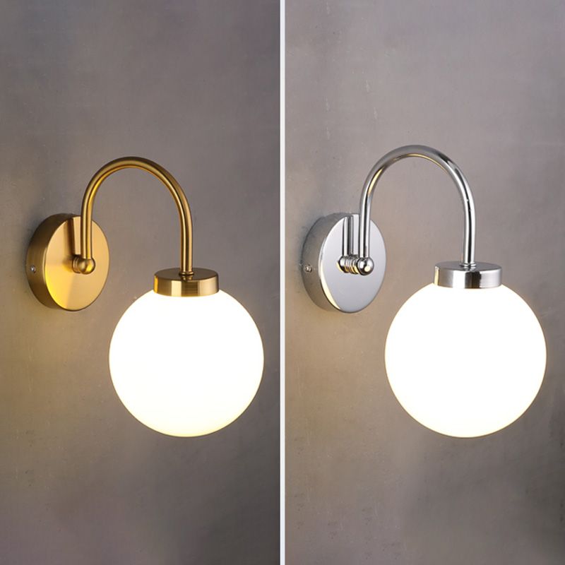 Lampada globale SCONCE Stile contemporaneo in vetro da letto da letto per la parete illuminazione da parete