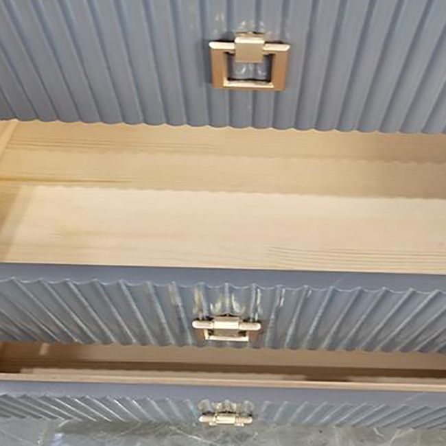 Vertical Glam Storage Chest Marble Top Lingerie Chest with Drawers