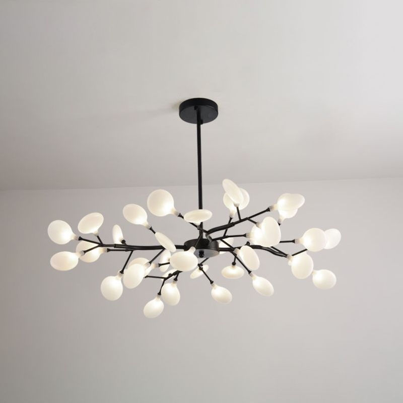 Acryl Firefly Kroonluchter Modernistische stijl 45 Hoofden plafond kroonluchter in goud