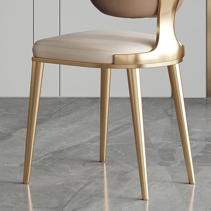 Glam Kitchen Dining Chairs Upholstered Armless Dining Chairs