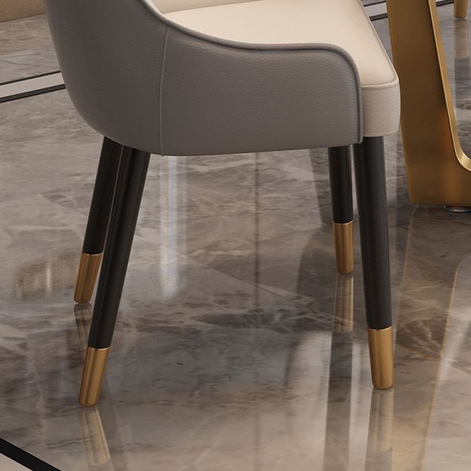 Modern Marble Top Dining Set Rectangle 1/2/5/6/7 Pieces Dining Room Table Set