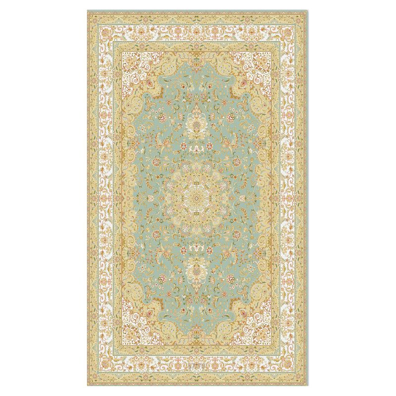 Vintage European Style Teppich Polyester Gebiet Teppich Fleckenfester Teppich für Wohnkultur
