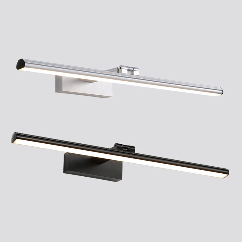 Aluminum Strip Mirror Light Modern Minimalist 1 Light Wall Sconce for Bathroom