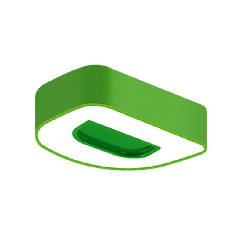 Kids Letter LED Ceiling Mount Light Acrylic Candy Colored Flush Light for Kindergarten