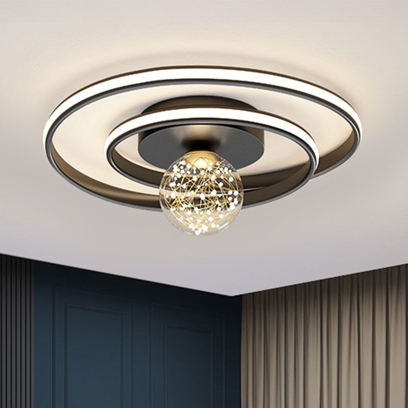 Geometrie-Unterputzleuchten Moderne halbbündige Deckenleuchten aus Metall