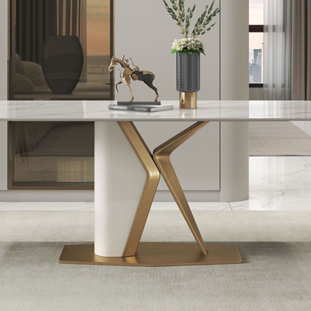 Scandinavian 1/2/3/4/5 Dining Table Set with Chair Sintered Stone Dining Table Set