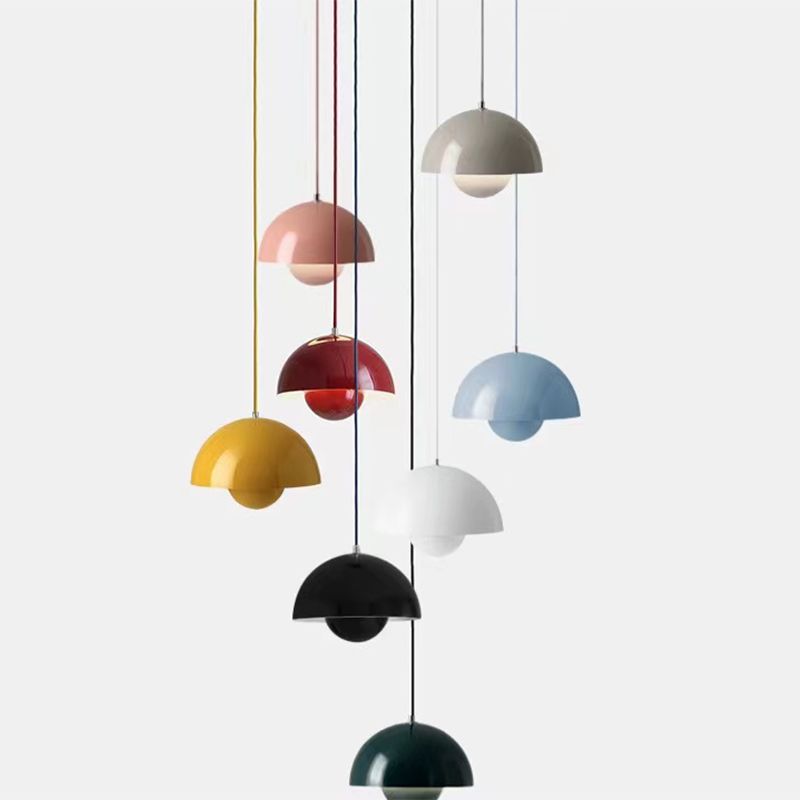 Modern Hanging Light Colorful Metal Pendant Lighting Fixture for Living Room