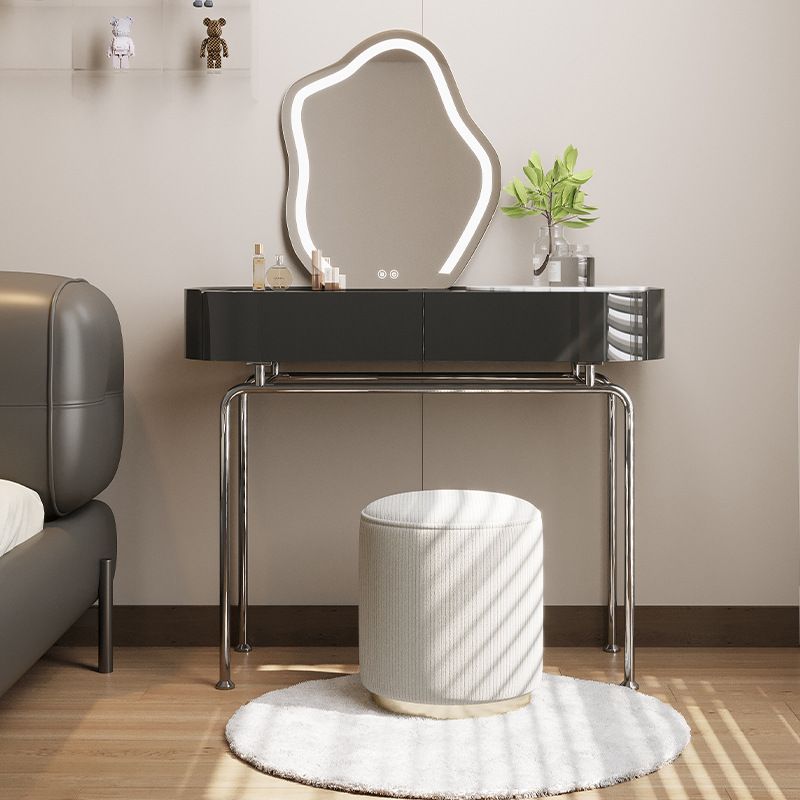 Wooden Make-up Vanity Black Makeup Vanity Desk Table with Drawer