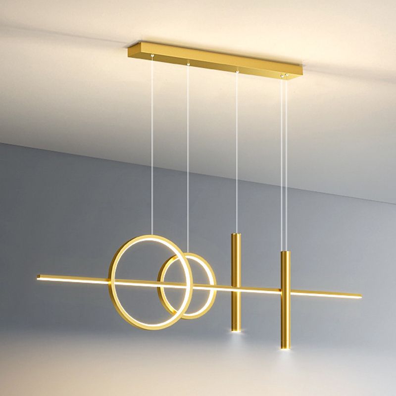Modern Hanging Ceiling Light 5 Light Island Ceiling Light for Living Room