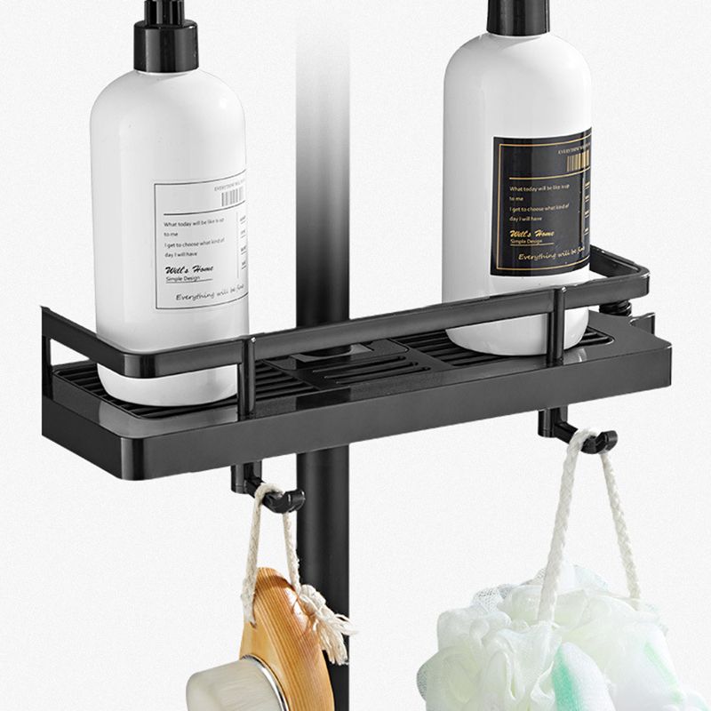 Modern Volume Control Shower Dual Shower Head Square Shower Faucet with Massage Jets