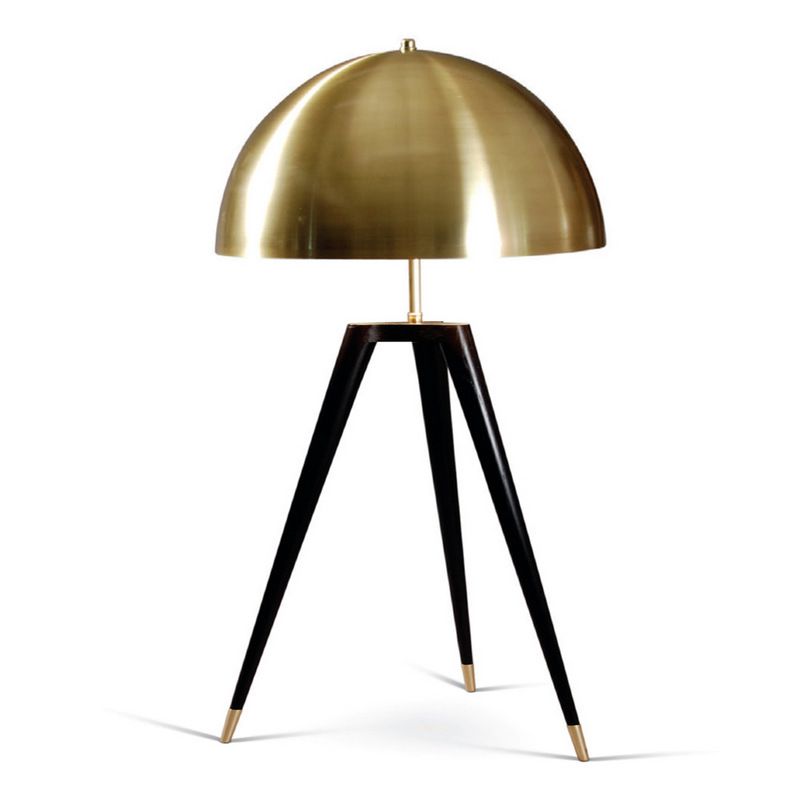 Gold Semi-Circle Table Lamp in Modern Luxury Style Electroplate Aluminium Desk Lamp for Bedroom
