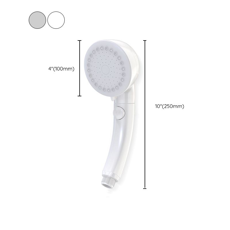 Modern Plastic Shower Head Bathroom Shower Head with Adjustable Spray Pattern