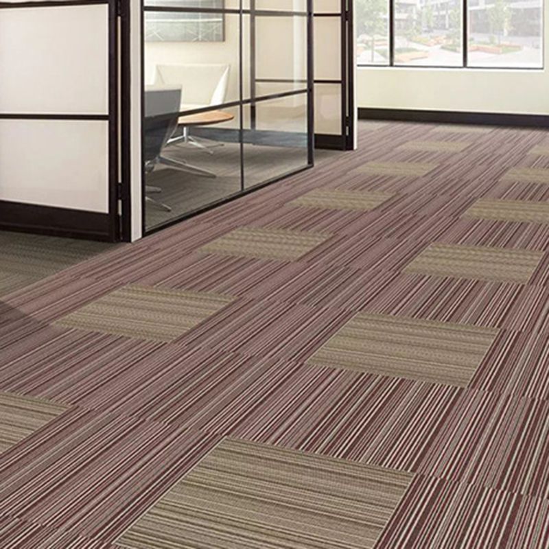 Carpet Tile Non-Skid Fade Resistant Geometry Self Peel and Stick Carpet Tiles Living Room