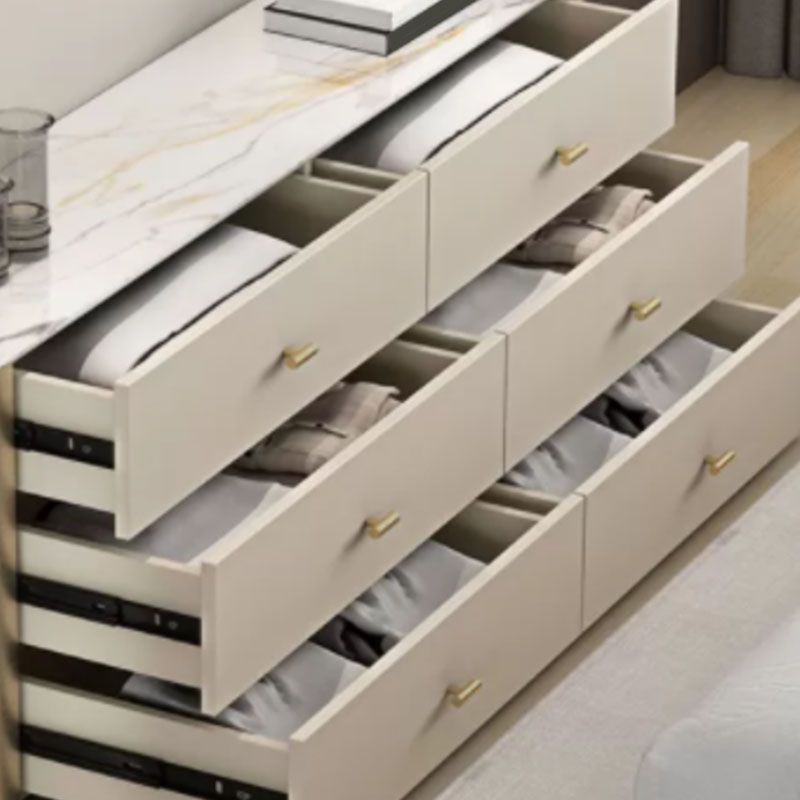 13.65-inch W Classic Glam Storage Chest Stone Storage Chest Dresser