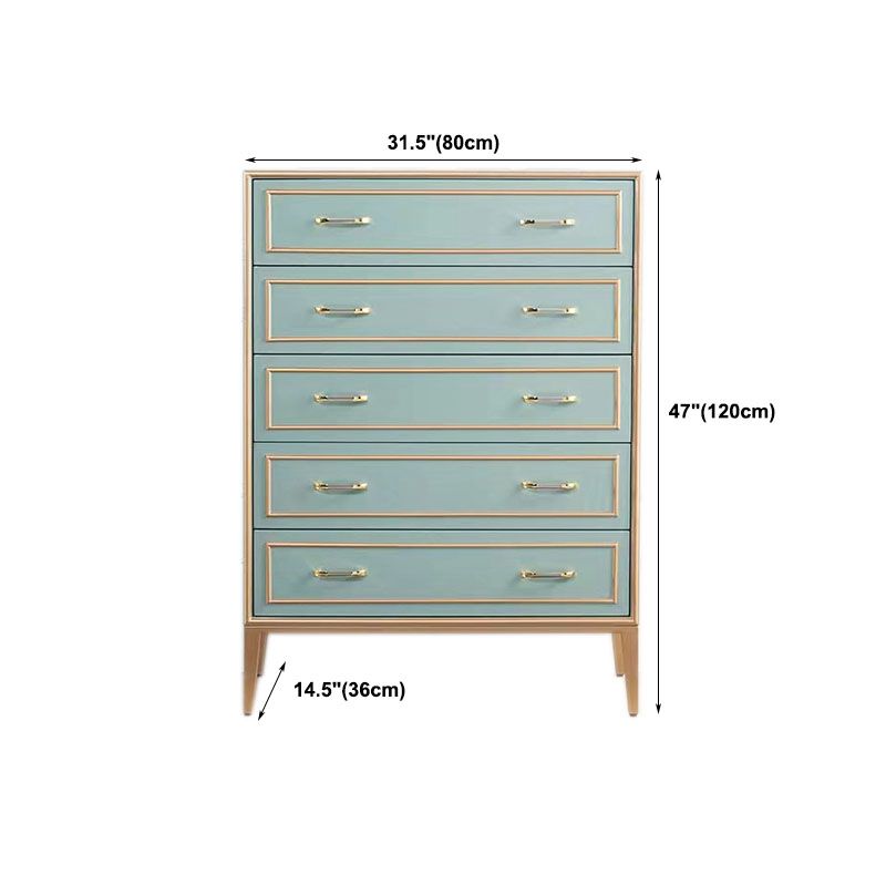 Glam Dresser Manufactured Wood Storage Chest Dresser with 5/7 Drawers