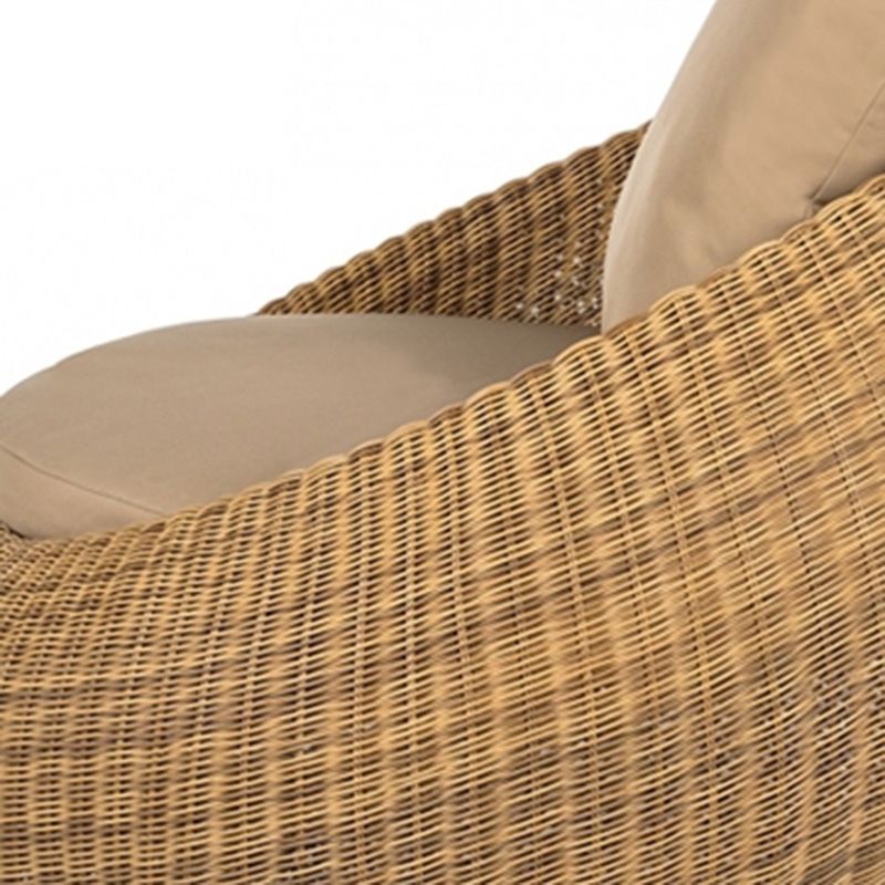 Rattan Outdoor Patio Sofa Tropical Style Simple Leisure Patio Sofa