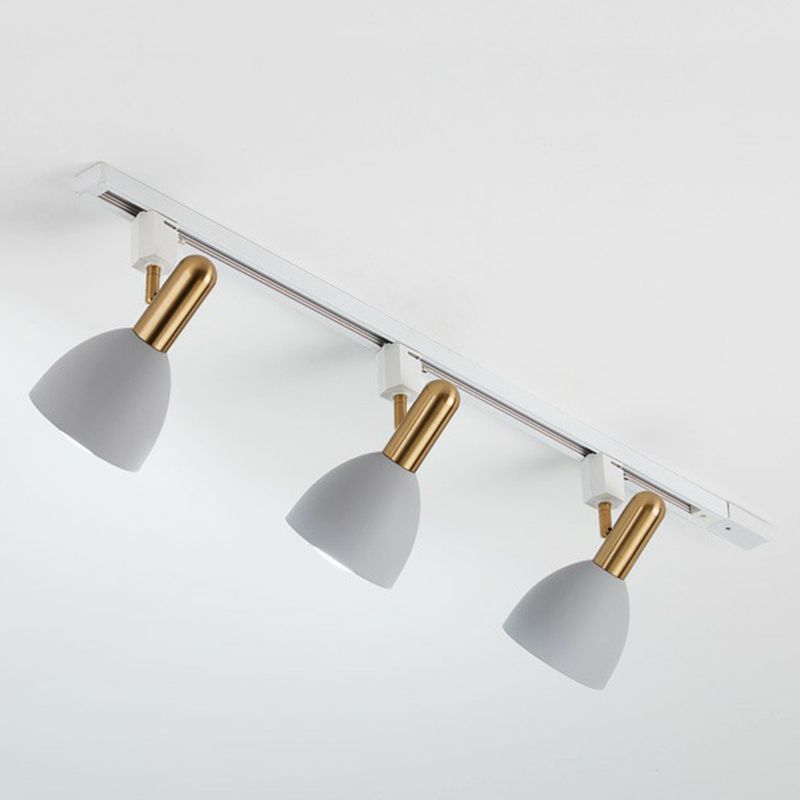 Foco semiempotrado de montaje empotrado estilo macarrón con campana de Metal para sala de estar