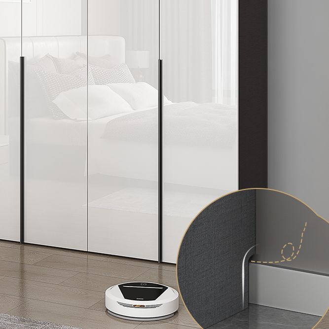 Contemporary Engineered Wood Wardrobe Armoire Mirrored Finish Wardrobe with 1 Drawer