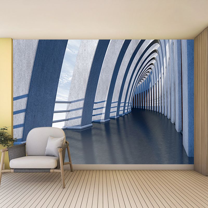 Spatial Extension Mural Large Size Wall Covering for Home, Moisture Resistant