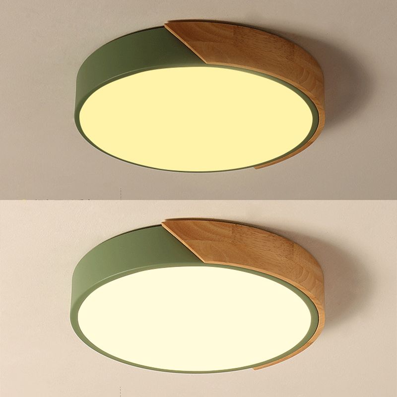 Runde Unterputzleuchte, 1 Licht, Acryl, moderner Macaron-Unterputzstrahler für Schlafzimmer