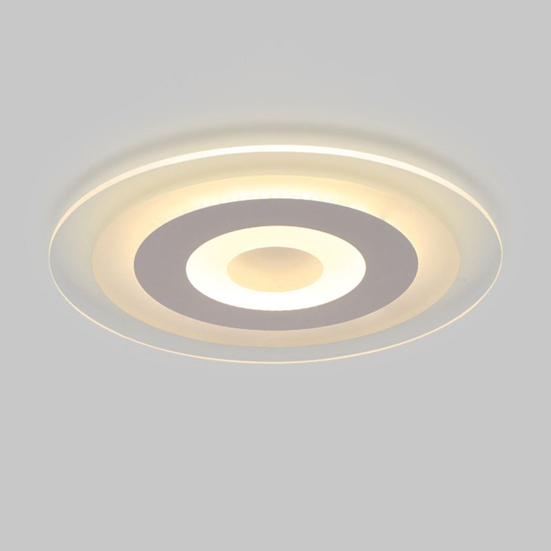 Modern Style Ultra-thin Round LED Lamp Flush Mount Ceiling Light for Living Room