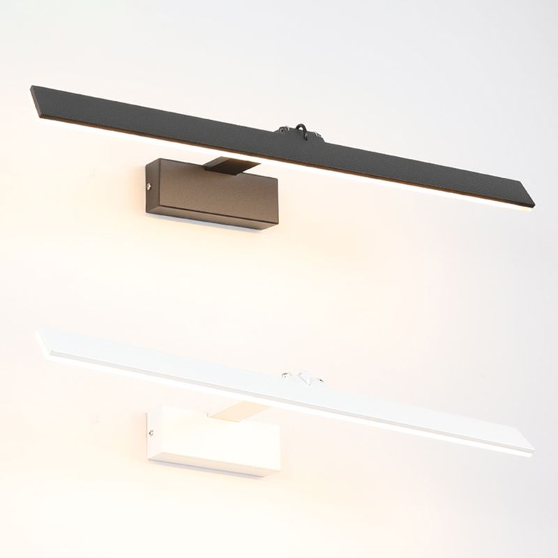 Modern Minimalist Style Ultra-thin Vanity Wall Light Fixtures Aluminum Wall Mounted Vanity Lights for Bathroom