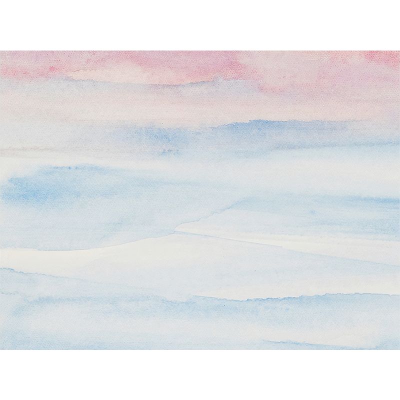 Illustration Ombre Wall Covering Extra Large Wall Mural for Coffee Shop, Personalized Size Available