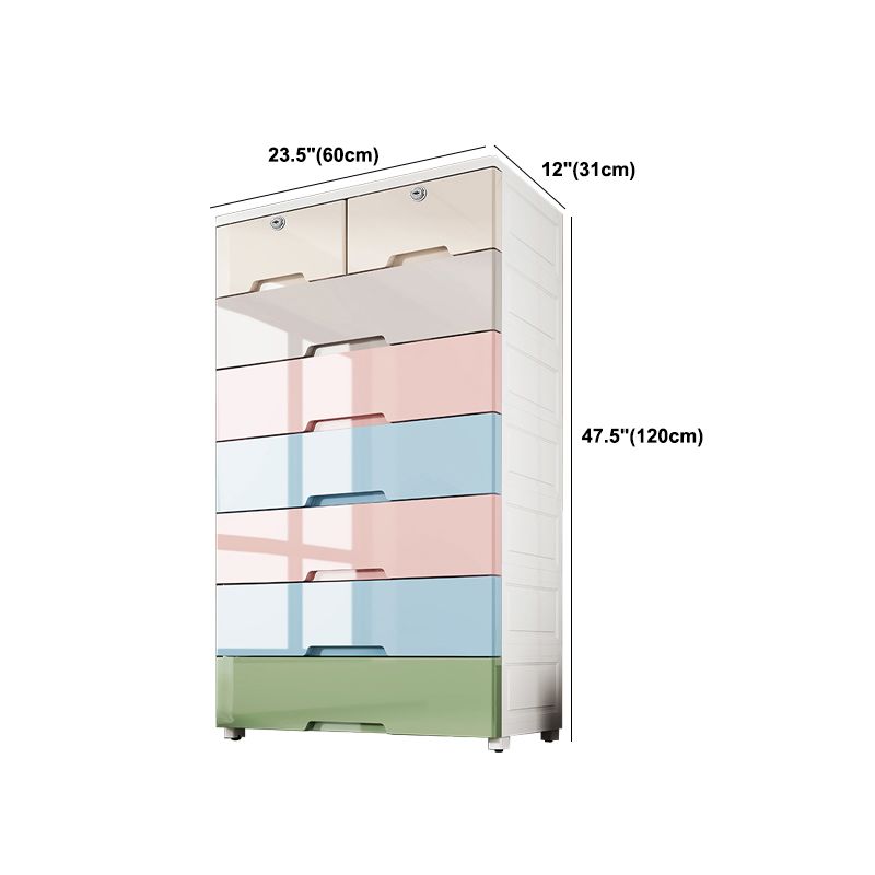 Modern Style Non-Hanging Armoire Plastic Home Storage Cabinet