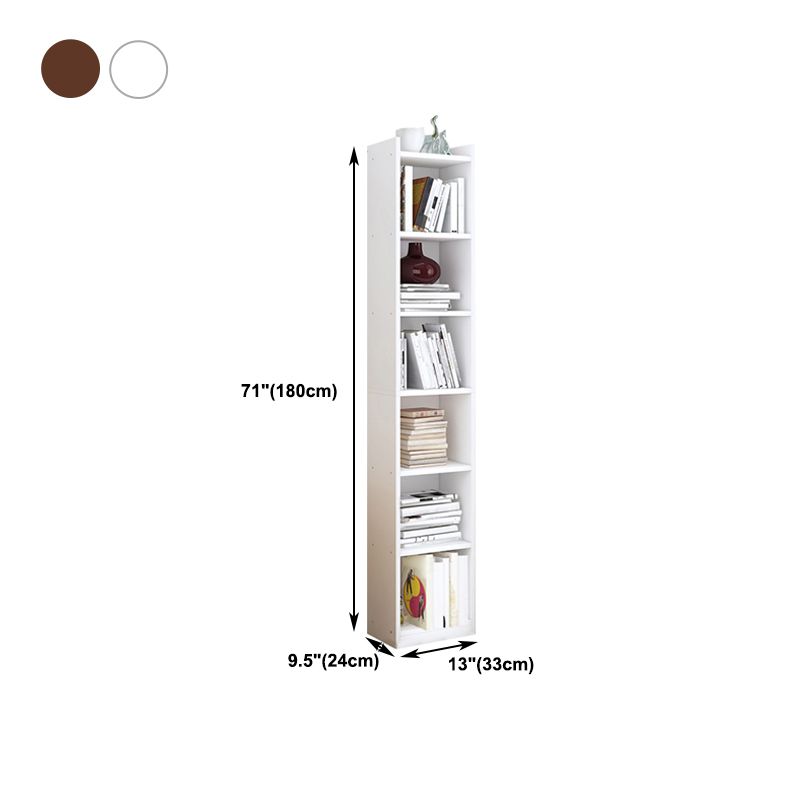 Closed Wooden Bookshelf Modern Minimalist Home Corner Bookcase