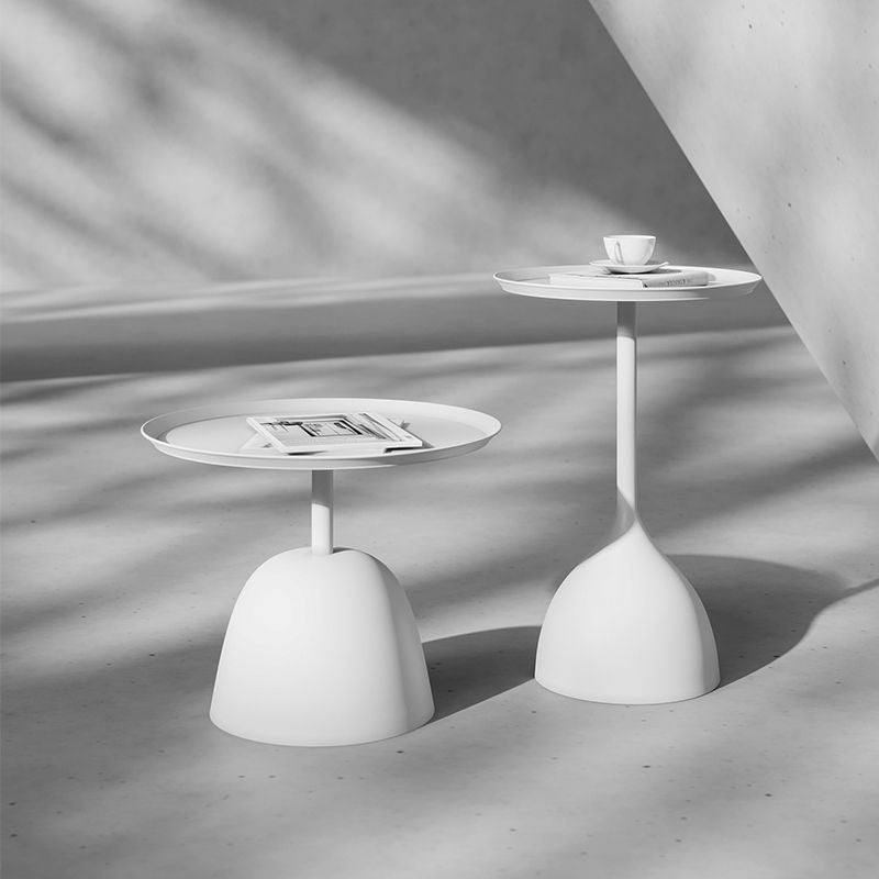 Medieval Modern Style Pedestal Base Design Circular Metal Table Side Table