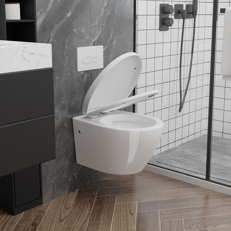 Modern Wall Mount Toilet Bowl One-Piece Urine Toilet for Washroom