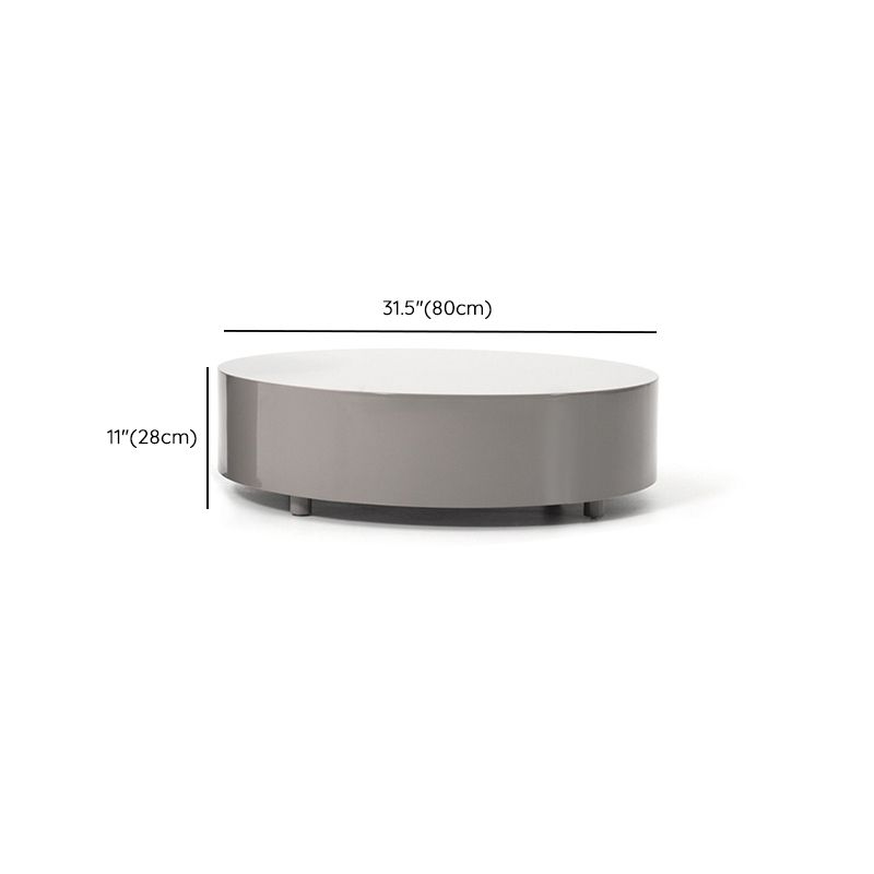 Modern Coffee Table Round Nesting Coffee Table with Storage Drawers