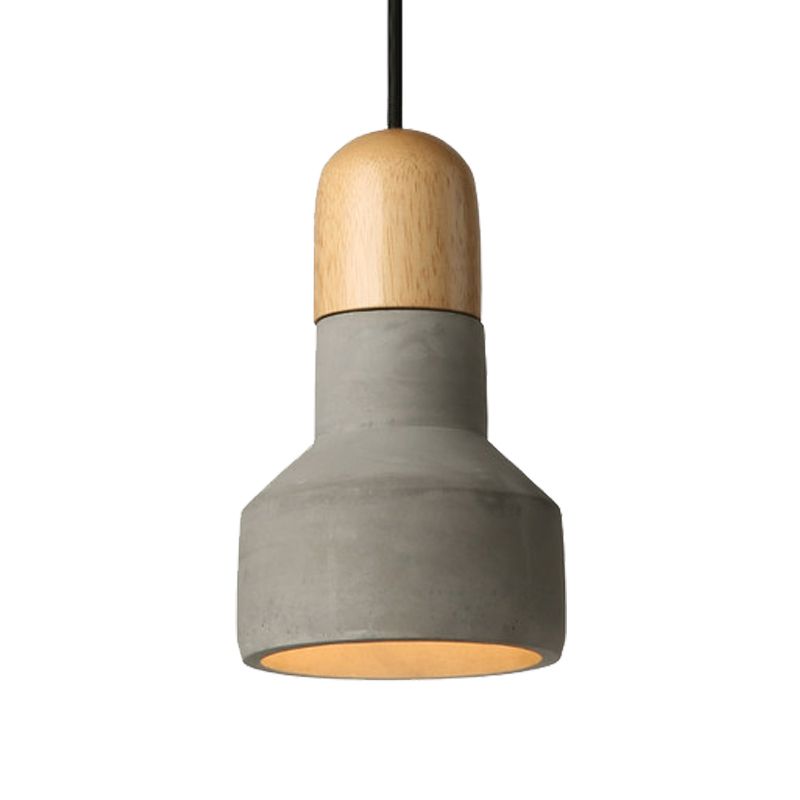 1 Bulb Barn a sospensione Luce industriale Stile industriale Apparecchio di soffitto grigio/verde/rosso con cavo sospeso