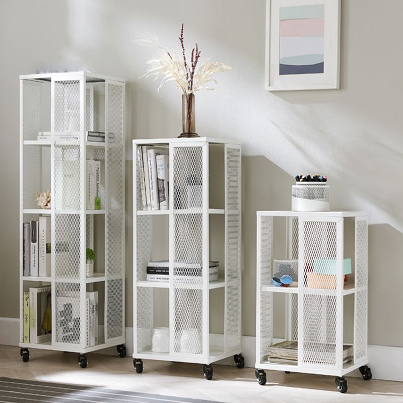 Scandinavian Metal Open Etagere Bookshelf with Iron Frame and Shelf